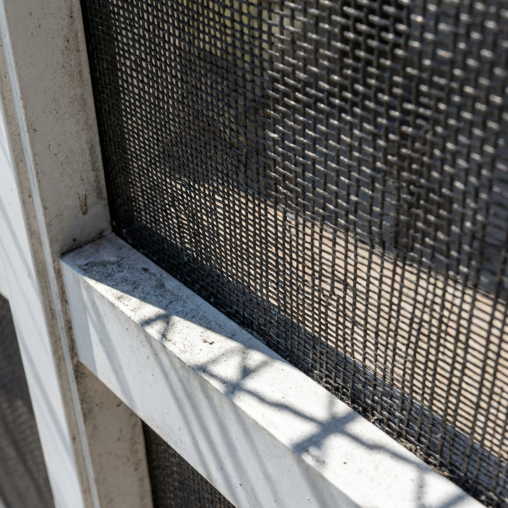 Super screen installation on pool cage for maximum durability